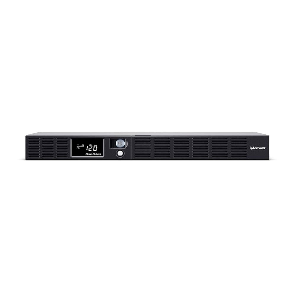 UPS de 500 VA/300 W, Topología Línea Interactiva, Entrada 120 Vca NEMA 5-15P, Tipo Rack 1 UR, Con 6 Tomas NEMA 5-15R