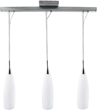 COLGANTE 3 LUCES CRISTAL OPALINO 3x40W