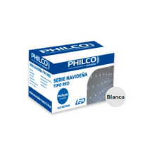 SERIE NAVIDEÑA LED BLANCA TIPO RED 2X2MTS 8 EFECTOS PHILCO 57692