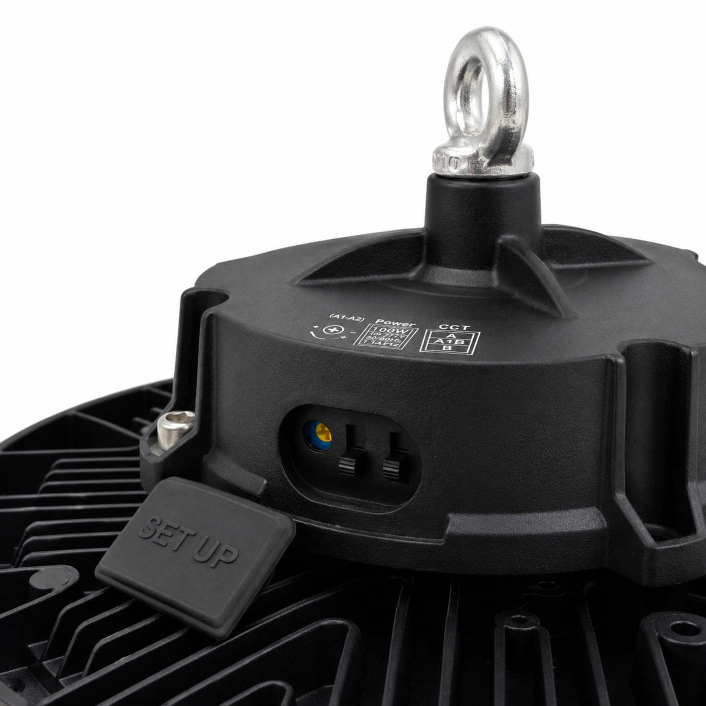 CAMPANA INDUSTRIAL UFO LED ATENUABLE 90-150W CCT MULTI TEMPERATURA BOOMER HB01019C