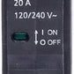 INTERRUPTOR TERMOMAGNETICO 1 POLO 20A PASTILLA TERMICA IGOTO IN1002