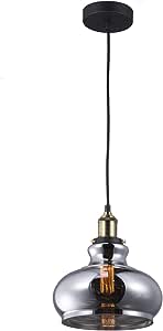 COLGANTE CRISTAL HUMO/ANTIQUE 1X60W