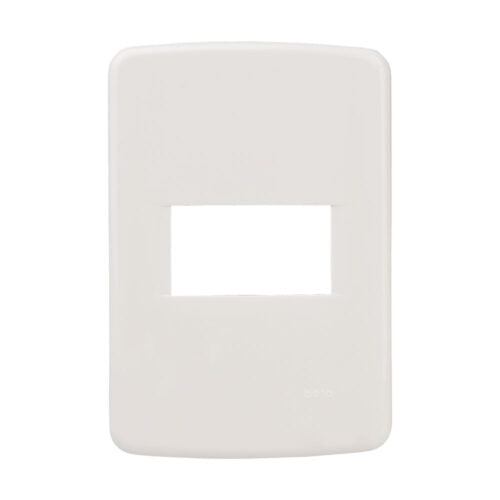 PLACA 1 VENTANA RESINA MARFIL BETA