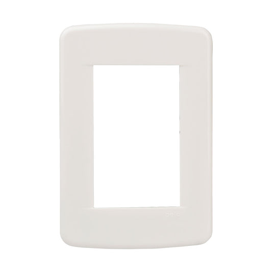 PLACA 3 VENTANA RESINA MARFIL BETA
