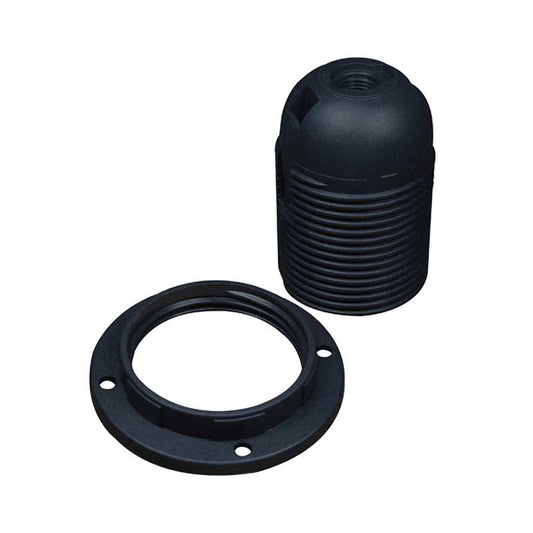 PORTALÁMPARA CONTRATURCA P/NIPLE 250V 660W NEGRO