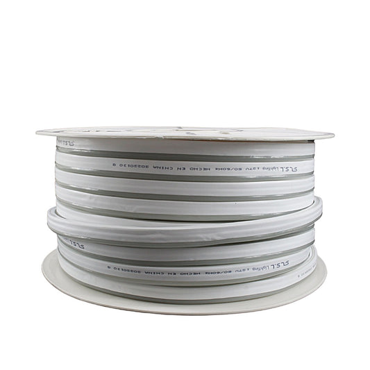ROLLO 25M TIRA NEON LED ROSA 12W X METRO LUMICRAFT 2835PP127V