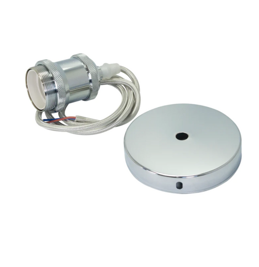 SOCKET COLGANTE DE 1M ( PLATA ) MAX 100W