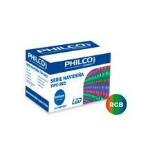 SERIE NAVIDEÑA LED RGB TIPO RED 2X2MTS 8 EFECTOS PHILCO 57694