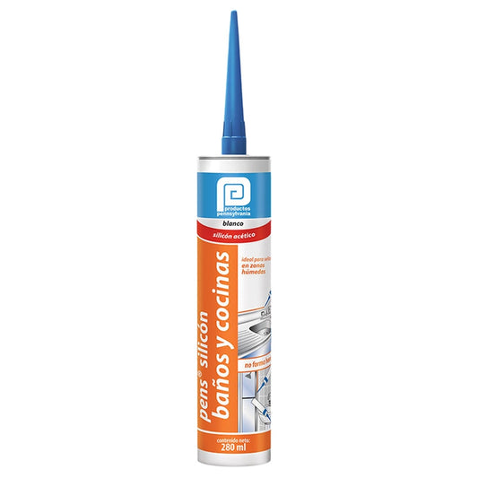 SILICON BAÑOS Y COCINA BLANCO 280ML PENS 3SSI00296