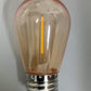 FOCO LED VINTAGE S14 FILAMENTO LED 1W LUMICRAFT PLASTICO HUMO ÁMBAR VINTAGE LUZ CALIDA NO DIMEABLE E26 E27 S1W PARA SERIE VINTAGE GUIRNALDA