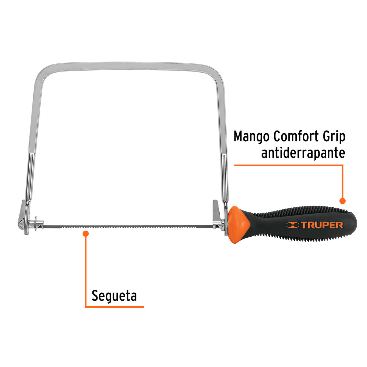 Arco calador con 5 seguetas de 6-1/2', TRUPER, Truper, SKU 10221 — vista 3