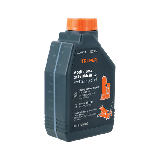 Aceite hidráulico para gatos, 1 Litro, TRUPER, Truper, SKU 102932