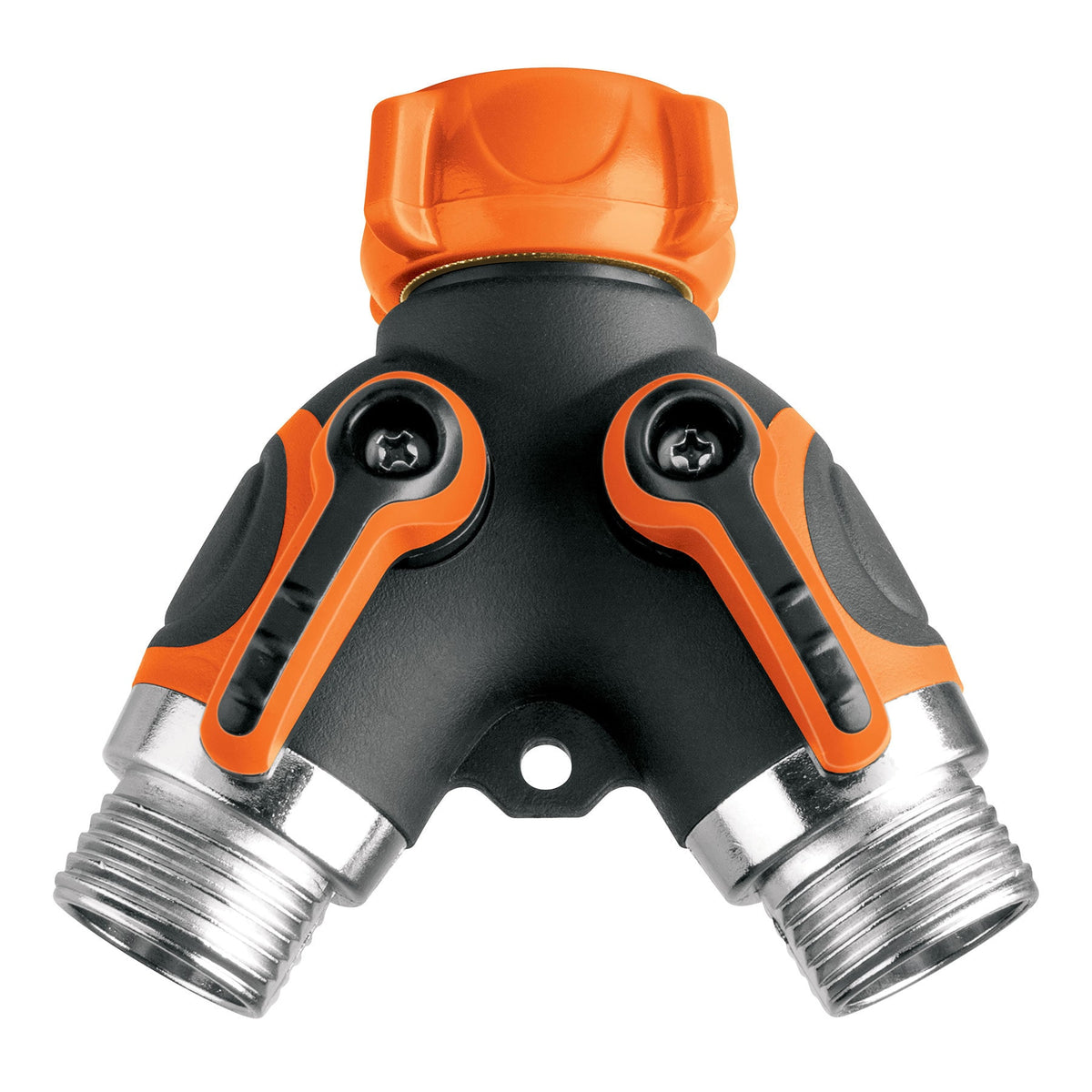 Conector 'Y' 3/4' metálico con recubrimiento para manguera, Truper, SKU 102248