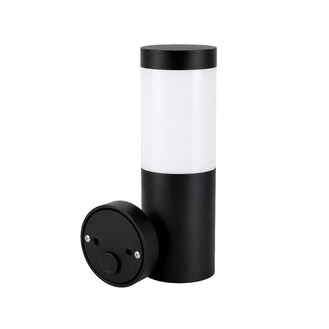 LÁMPARA ARBOTANTE MURO CILINDRO NEGRO E26 ARTLITE ADE-016
