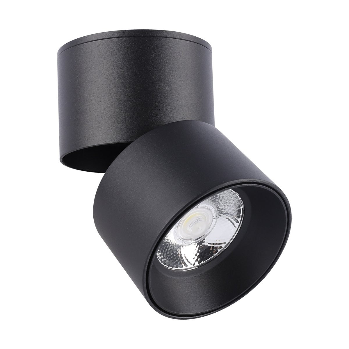 LÁMPARA LED DIRIGIBLE SOBREPONER CILINDRO CON ROTACIÓN NEGRO 10W CCT MULTI TEMPERATURA ARTLITE ADE-703