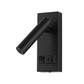LÁMPARA MURO LECTURA RECAMARA USB + USB C ARTLITE ADE-039