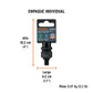 Adaptador de impacto 1/2' (H) x 3/8' (M), TRUPER, Truper, SKU 100906 — vista 5