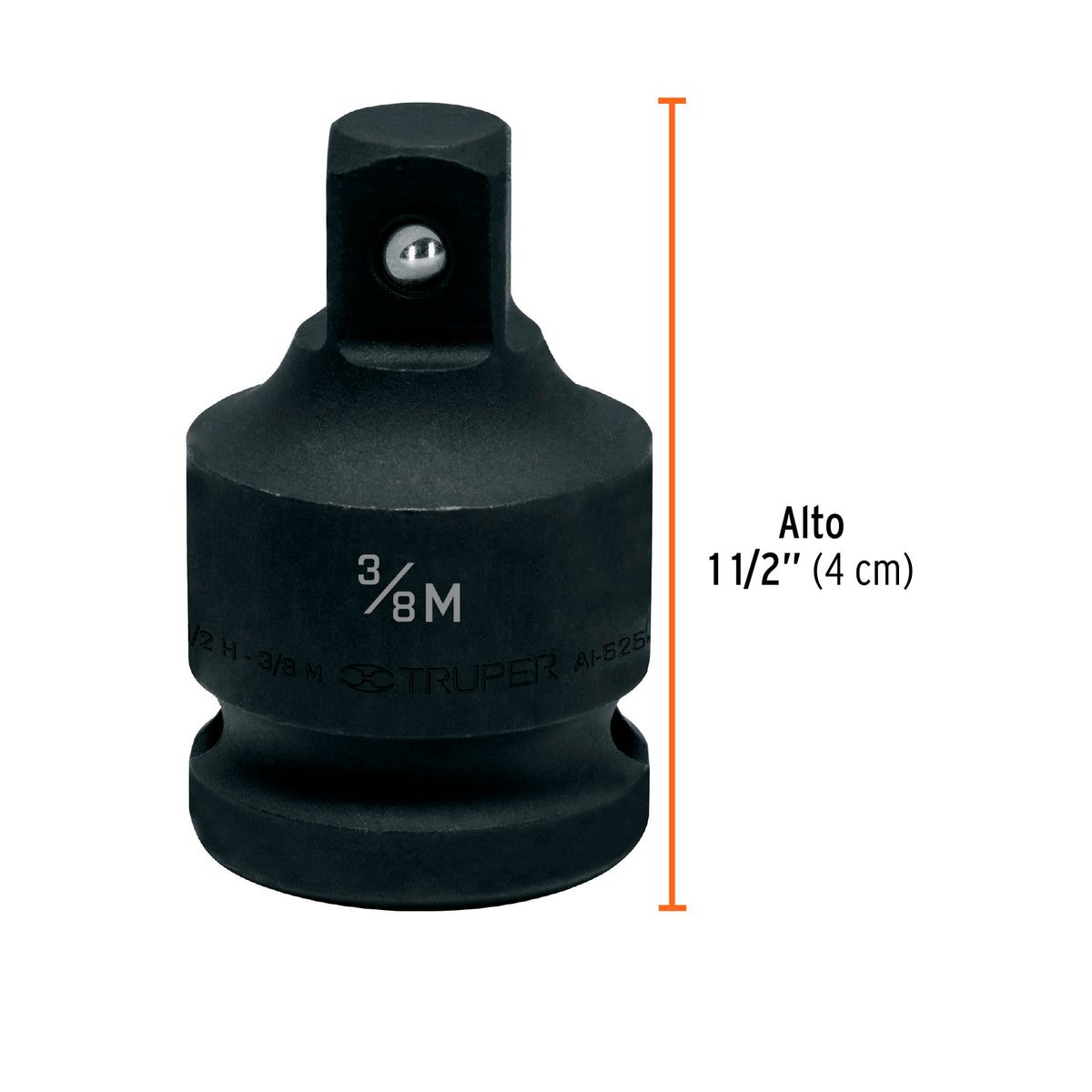 Adaptador de impacto 1/2' (H) x 3/8' (M), TRUPER, Truper, SKU 100906 — vista 4