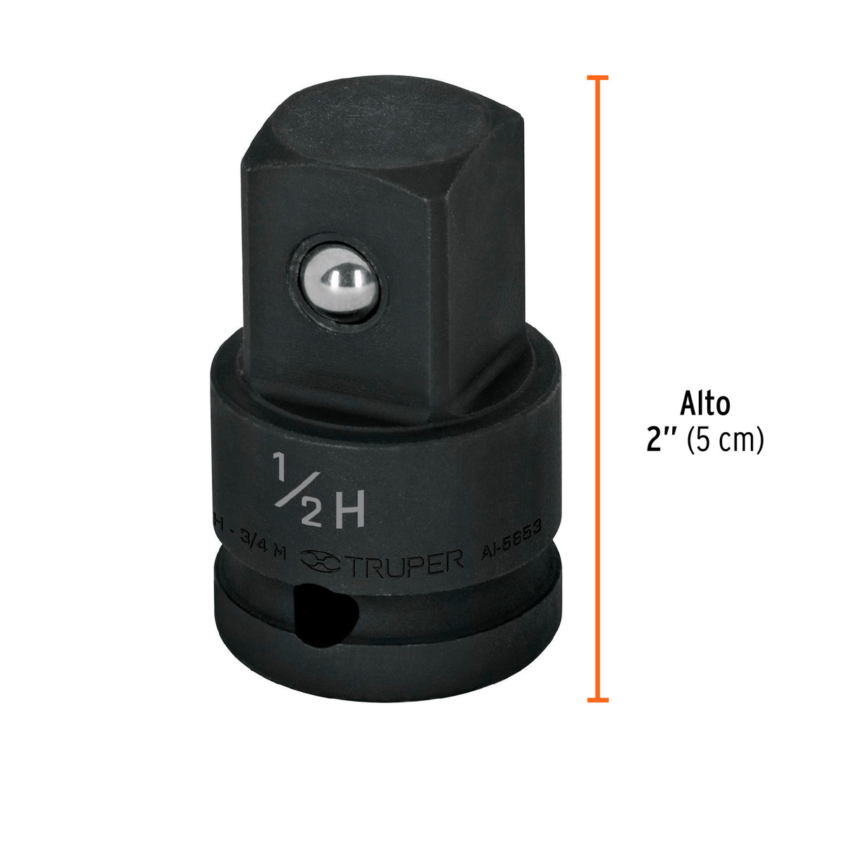Adaptador de impacto 1/2' (H) x 3/4' (M), TRUPER, Truper, SKU 100907 — vista 4