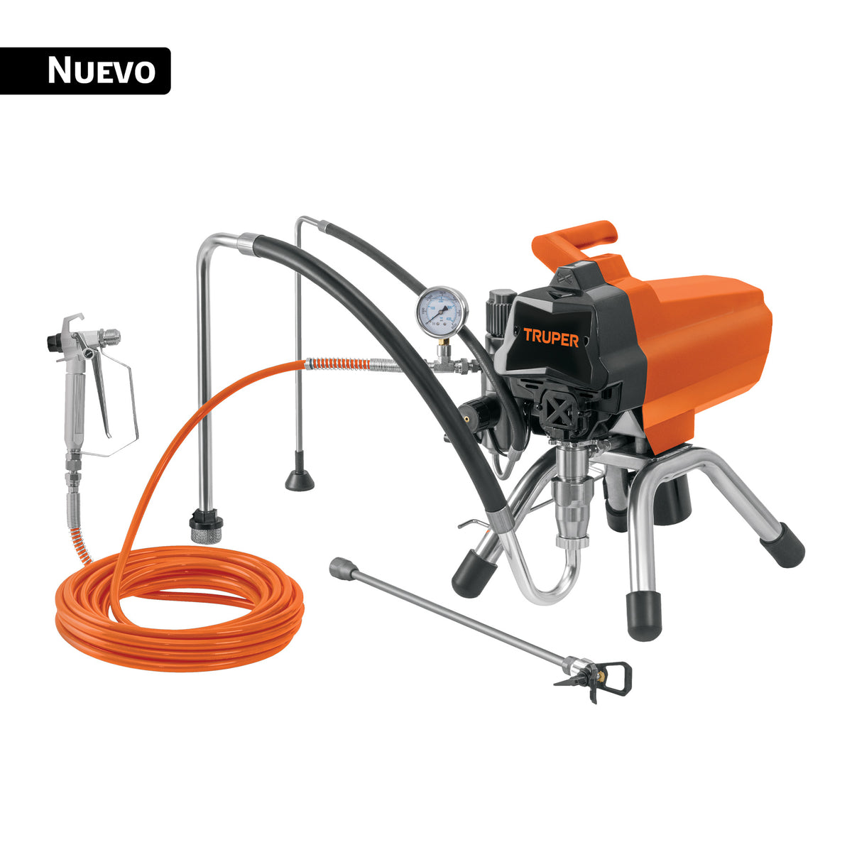 Pulverizador de pintura, sin aire 1100W, 2 l/min, TRUPER, Truper, SKU 103595