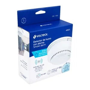 DETECTOR DE HUMO CON ALARMA VOLTECK 48023 ALHU-132