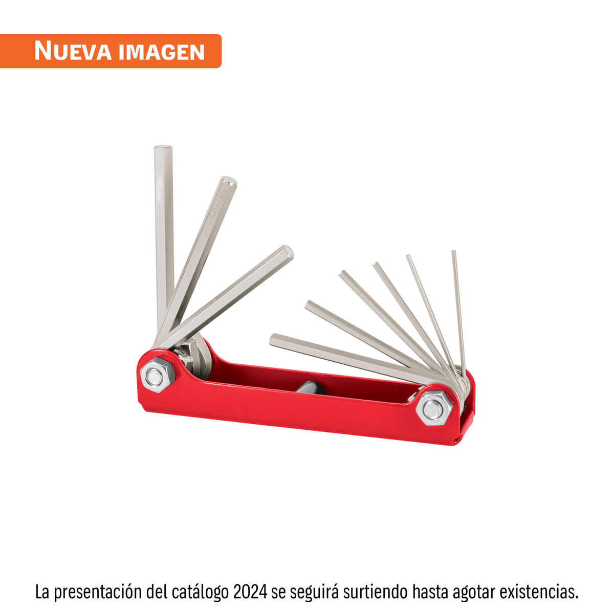 Juego de 9 llaves hexagonales std tipo navaja TRUPER — foto oficial 1