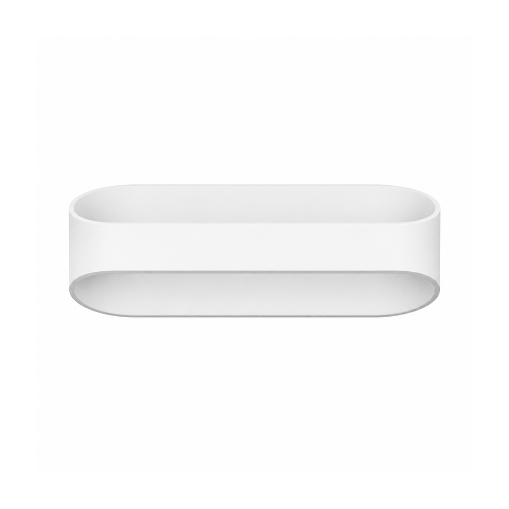 LÁMPARA LED MURO DECORATIVO MODERNO BLANCO 12W 30K LUZ CÁLIDA ARTLITE ADE-008