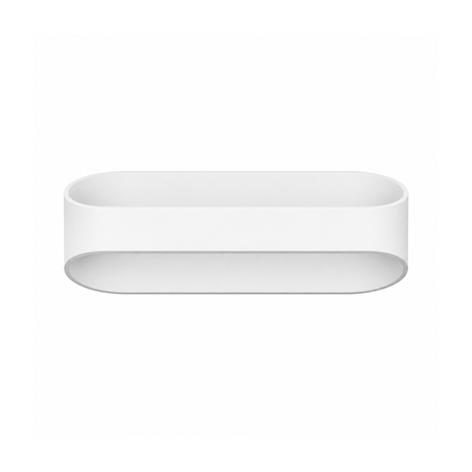 LÁMPARA LED MURO DECORATIVO MODERNO BLANCO 12W 30K LUZ CÁLIDA ARTLITE ADE-008