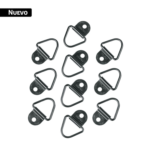 10 anclajes para amarre de carga, anillo en 'V' espesor 1/4' — foto oficial 1