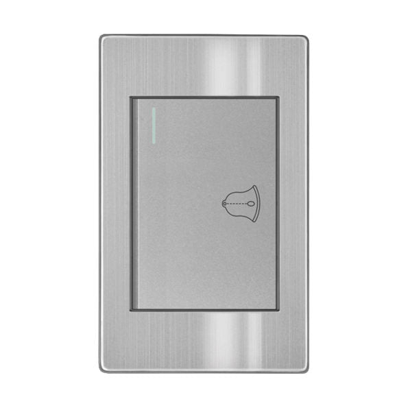 PLACA TIMBRE ACERO INOXIDABLE GRIS ARTLITE APL-113