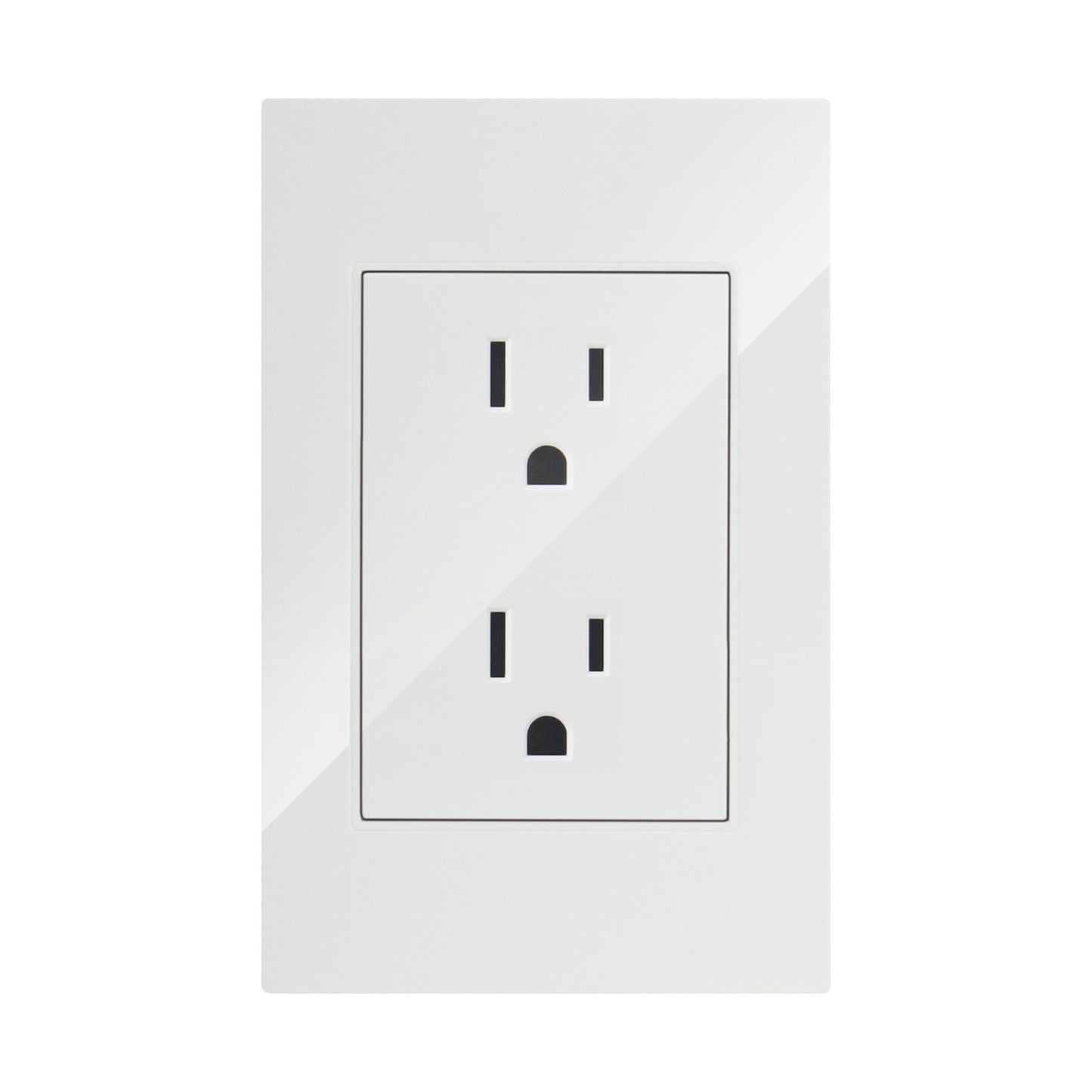 CONTACTO DOBLE BLANCO ARTLITE APL-204 INNLITE CONTACTO DUPLEX ATERRIZADO ARMADO COMPLETO CON PLACA Y CHASIS