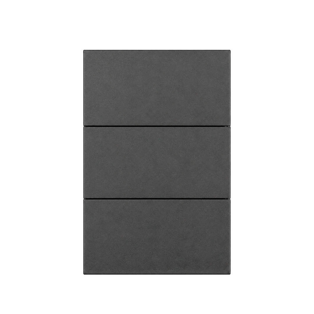 APAGADOR TRIPLE GRIS OXFORD 3 VIAS LUXURY ARTLITE APL-403