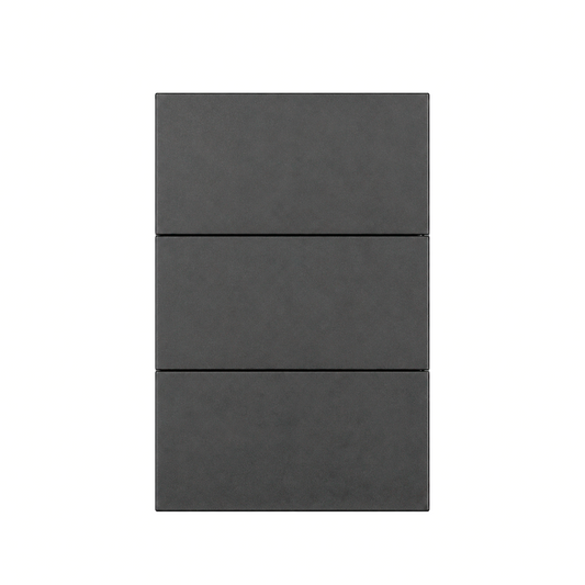 APAGADOR TRIPLE GRIS OXFORD 3 VIAS LUXURY ARTLITE APL-403