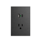 CONTACTO USB + 1 USB C + SENCILLO 3 VIAS GRIS OXFORD LUXURY ARTLITE APL-407