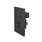 CONTACTO USB + 1 USB C + SENCILLO 3 VIAS GRIS OXFORD LUXURY ARTLITE APL-407