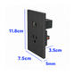CONTACTO USB + 1 USB C + SENCILLO 3 VIAS GRIS OXFORD LUXURY ARTLITE APL-407