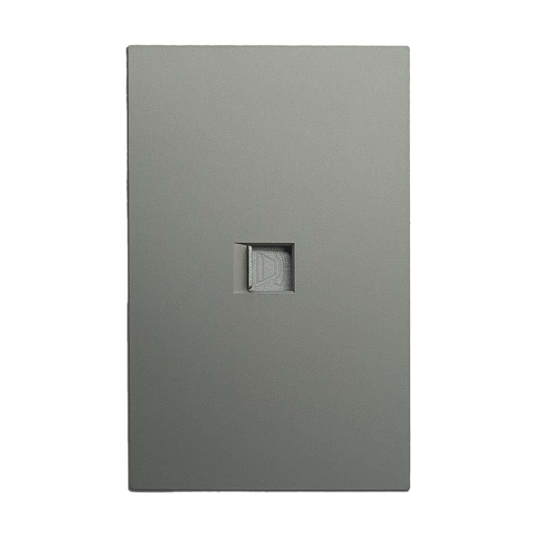 PLACA CON CONTACTO TELEFONICO ARTLITE COLOR GRIS OXFORD APL-408