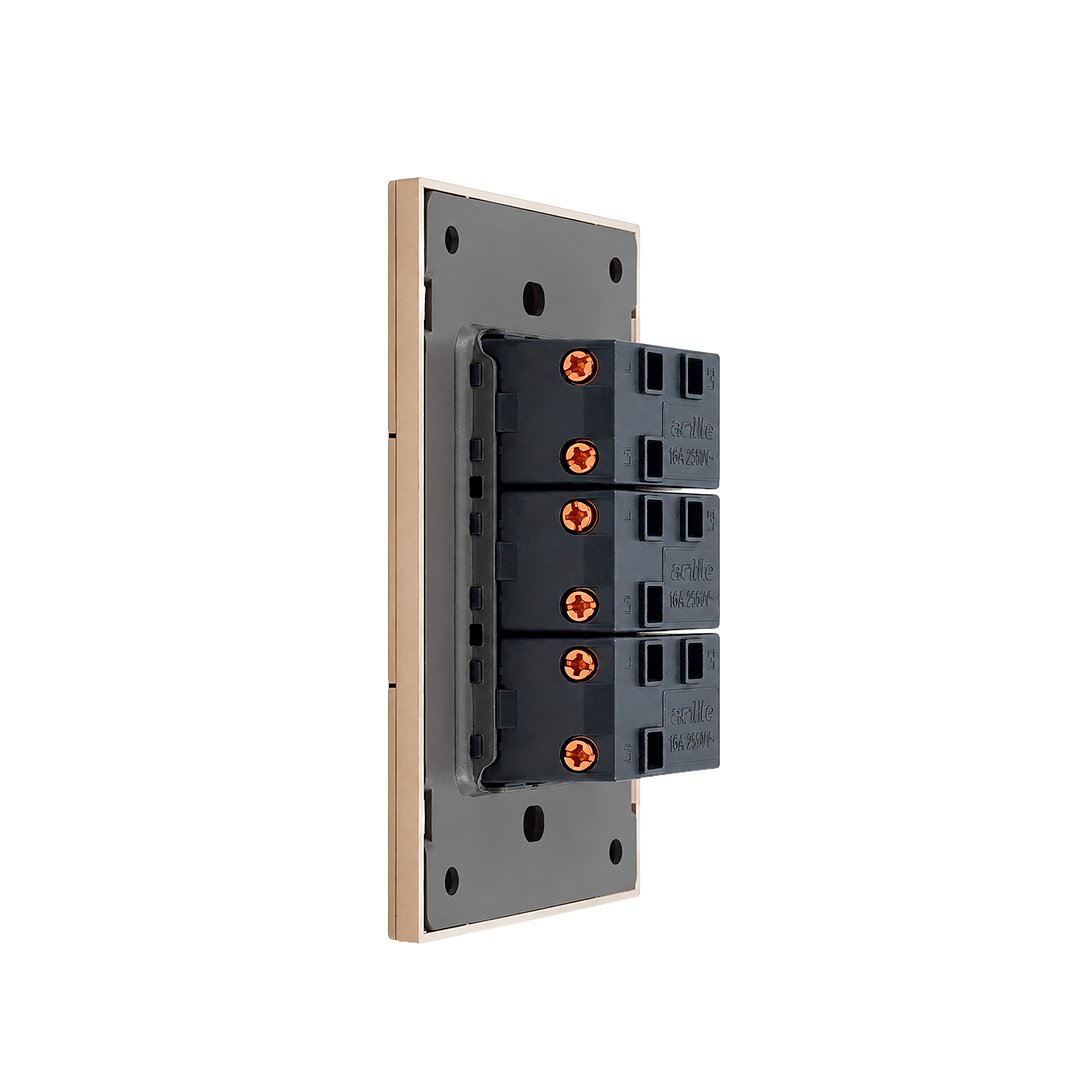 APAGADOR TRIPLE DORADO 3 VIAS LUXURY ARTLITE APL-503