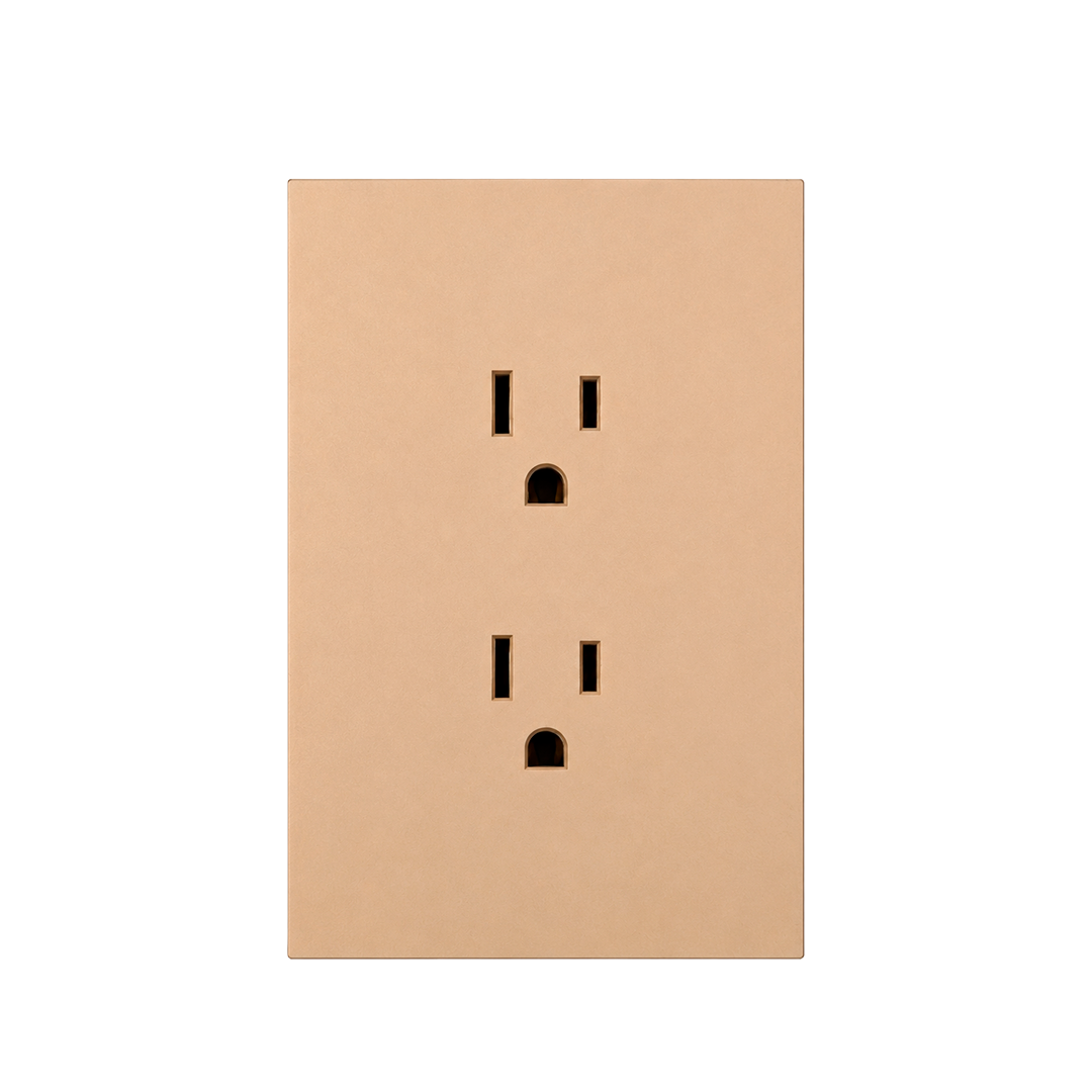 CONTACTO DOBLE DUPLEX DORADO 3 VIAS LUXURY ARTLITE APL-504