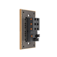 APAGADOR DOBLE + CONTACTO DORADO LUXURY ARTLITE APL-506