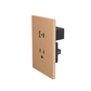 CONTACTO USB + 1 USB C + SENCILLO 3 VIAS DORADO LUXURY ARTLITE APL-507