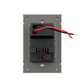 CONTACTO USB + 1 USB C + SENCILLO 3 VIAS DORADO LUXURY ARTLITE APL-507