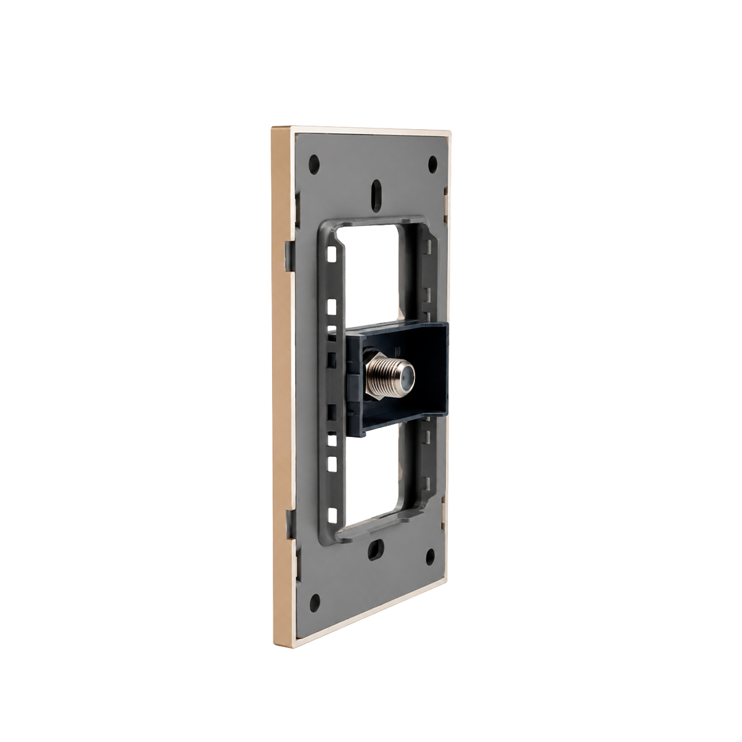 PLACA CABLE COAXIAL TV DORADO LUXURY ARTLITE APL-510