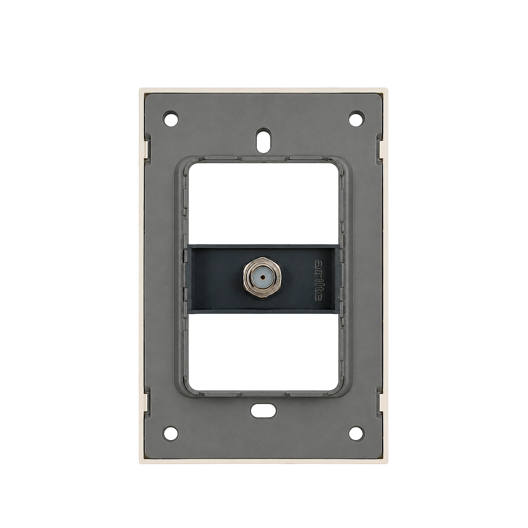 PLACA CABLE COAXIAL TV DORADO LUXURY ARTLITE APL-510