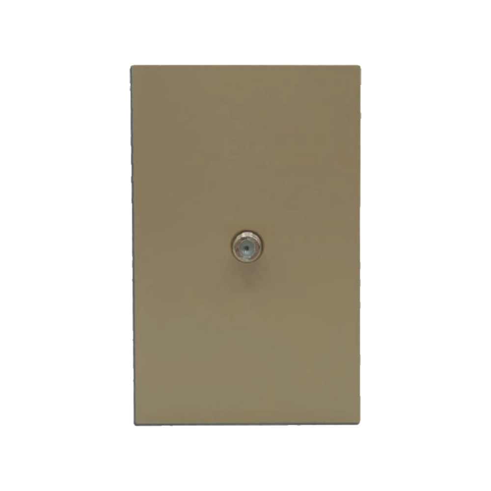 PLACA CABLE COAXIAL TV DORADO LUXURY ARTLITE APL-510