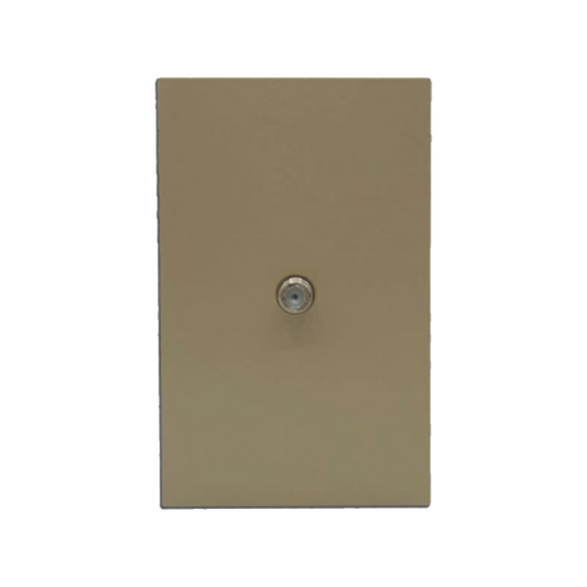 PLACA CABLE COAXIAL TV DORADO LUXURY ARTLITE APL-510