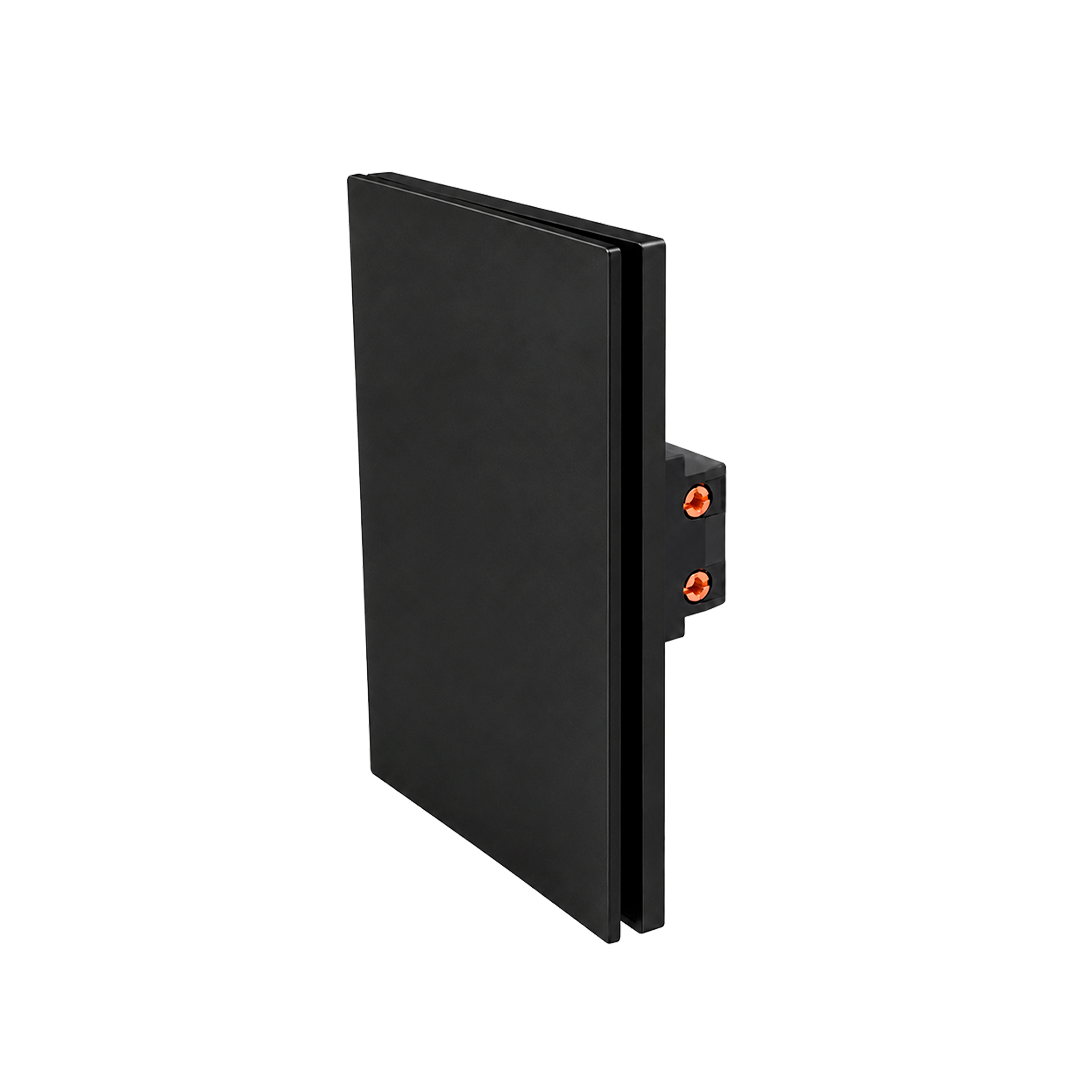 PLACA APAGADOR 1 INTERRUPTOR 3 VÍAS NEGRO LUXURY ARTLITE APL-601