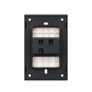 PLACA APAGADOR 1 INTERRUPTOR 3 VÍAS NEGRO LUXURY ARTLITE APL-601