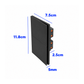 PLACA APAGADOR DOBLE INTERRUPTOR 3 VÍAS NEGRO LUXURY ARTLITE APL-602
