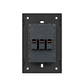 PLACA CONTACTO DOBLE NEGRO LUXURY ARTLITE APL-604
